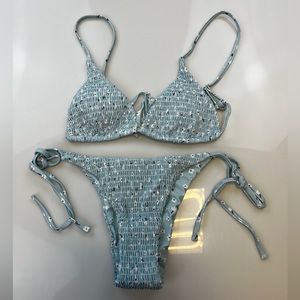 Moshengqi Smocked Floral Bikini Set N103-24